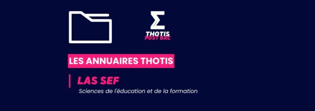 Annuaire Thotis - LAS Sciences de l'éducation et de la formation