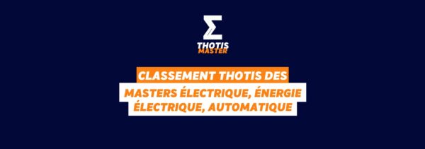 Classement MASTER électrique, énergie électrique, automatique