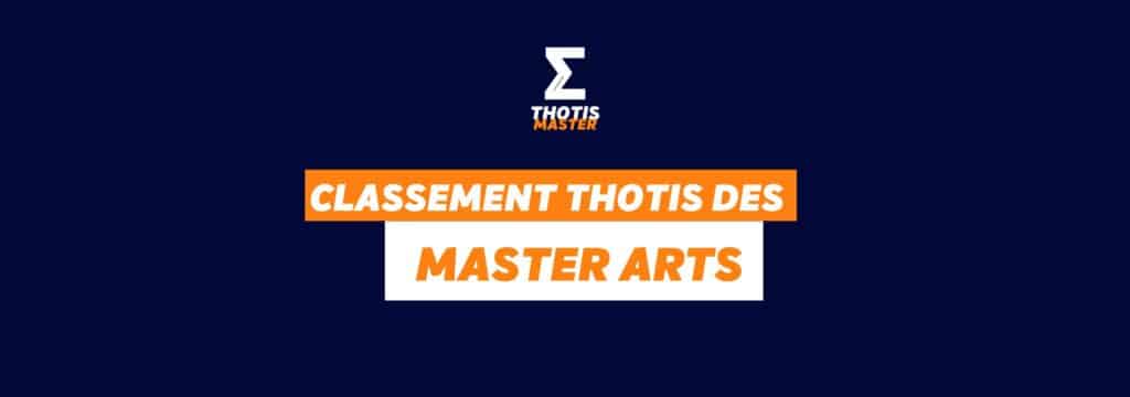 Classement Masters Arts