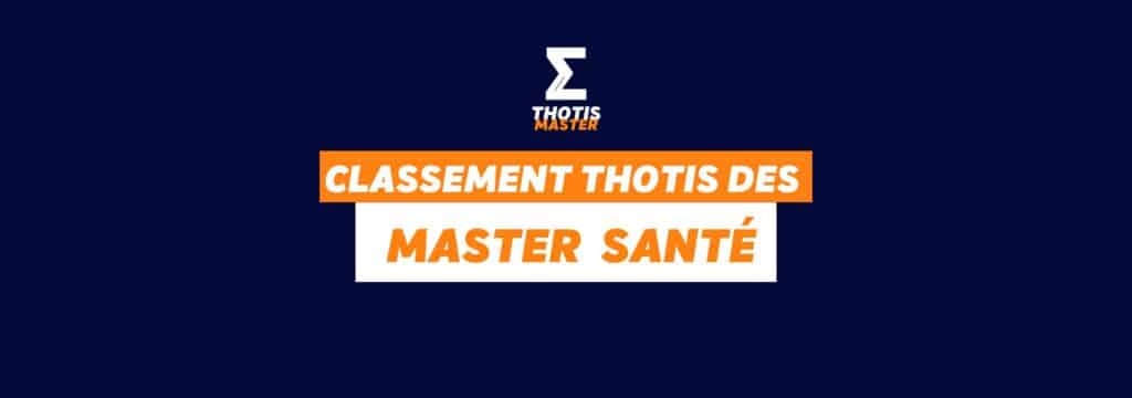 Classement Thotis des masters Santé en 2025