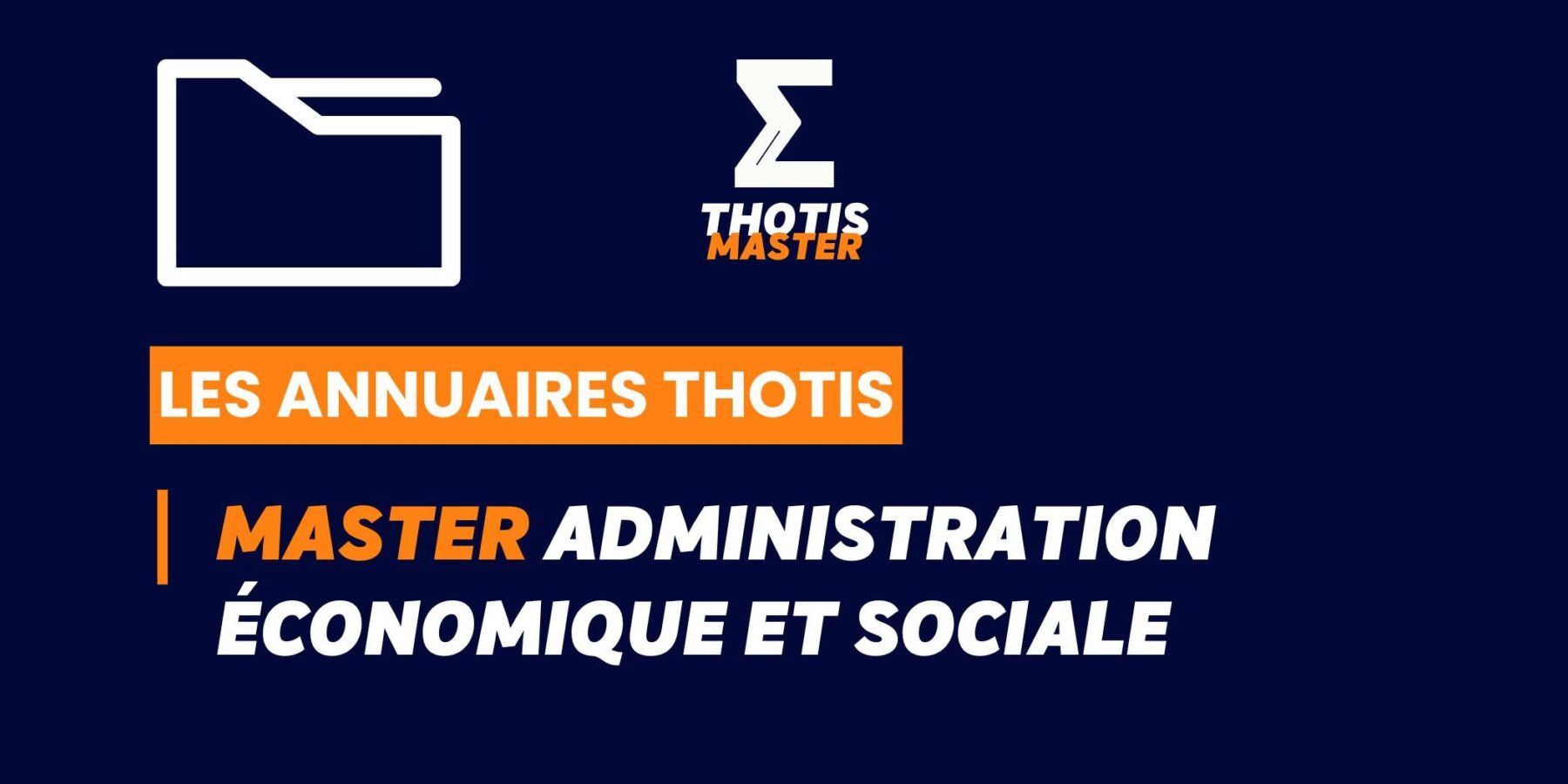 Thotis Annuaire – Master AES Thotis Annuaire - Master AES