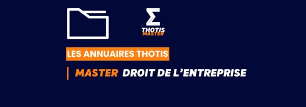Annuaire Master Droit de l'entreprise