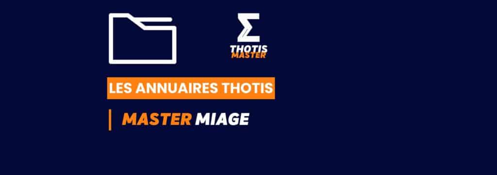Thotis Annuaire - Master MIAGE