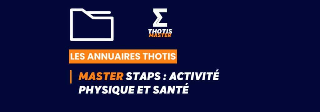 Thotis Annuaire - Master STAPS Activité physique et santé