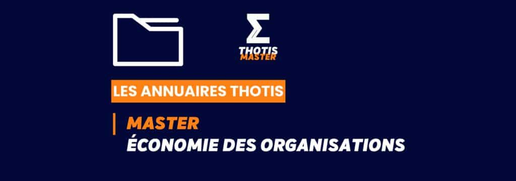 Thotis Annuaire - Master économie des organisations