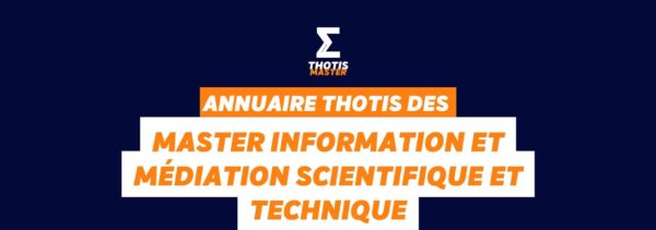 Thotis Annuaire master Information et médiation scientifique et technique