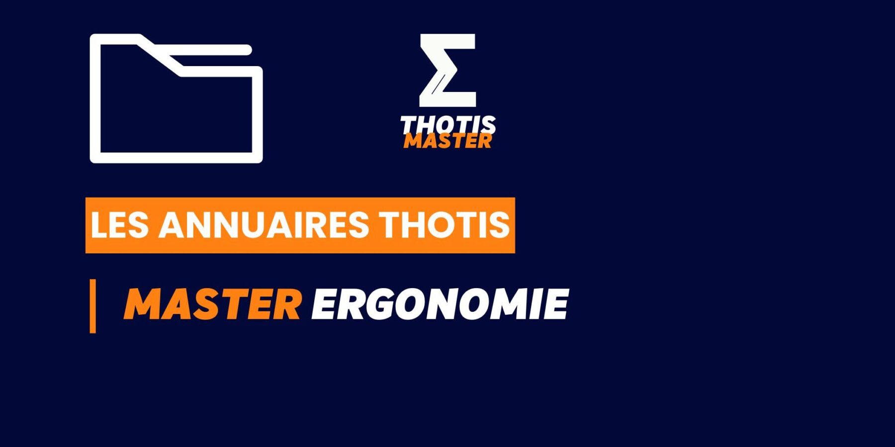 Thotis Annuaire – Master Ergonomie Thotis Annuaire - Master Ergonomie