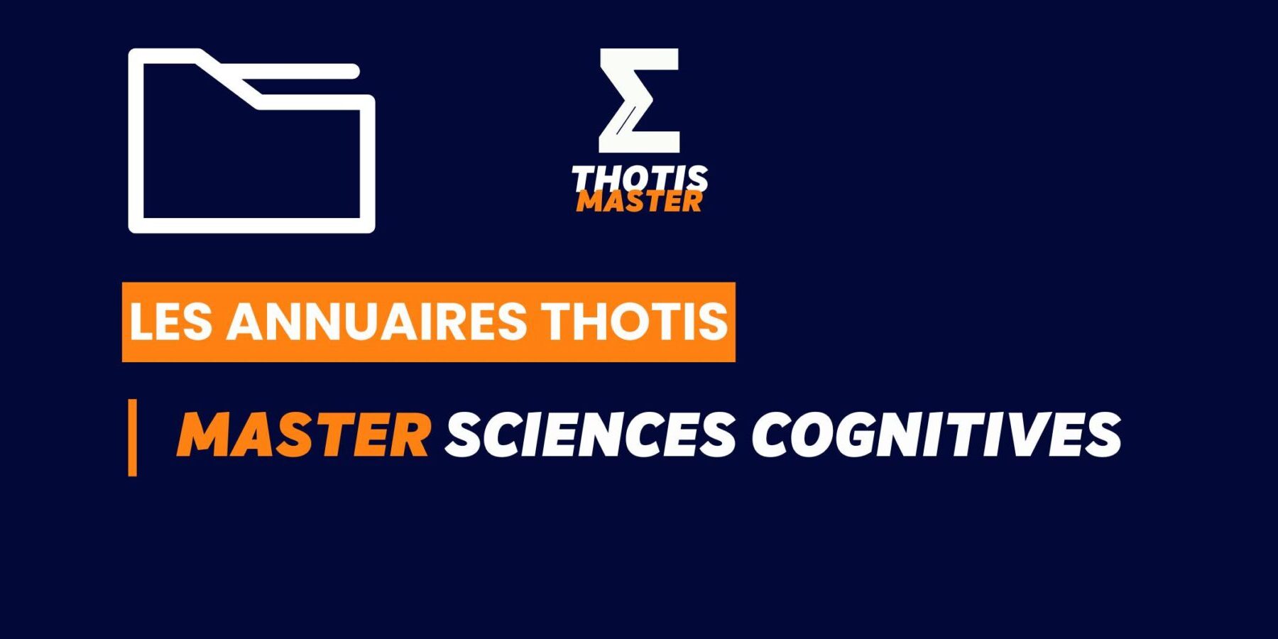 Thotis Annuaire – Master Sciences cognitives Thotis Annuaire - Master Sciences cognitives