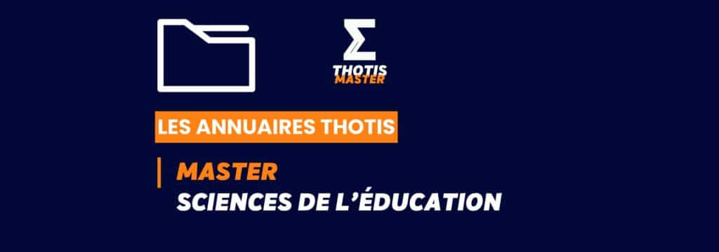 Thotis Annuaire - Master Sciences de l’éducation