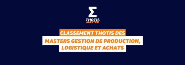 Master gestion de production, logistique et achats