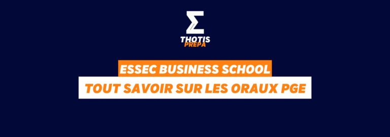 Essec BS oraux PGE