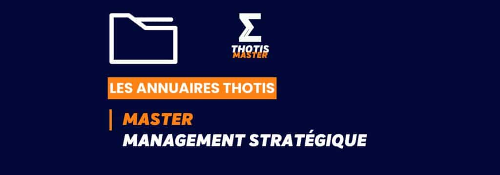 Thotis Annuaire - Master Management stratégique
