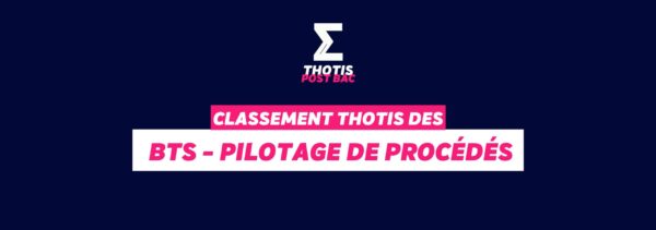 Classement BTS - Pilotage des procédés