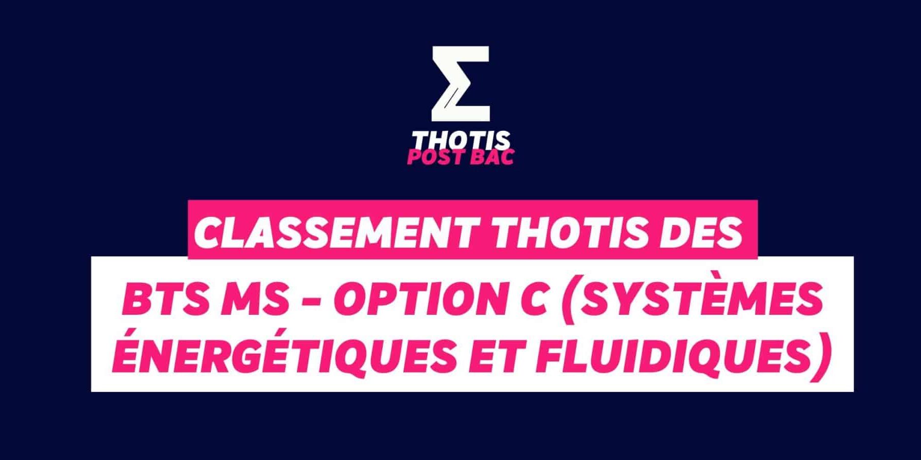 Classement Thotis des BTS Systèmes énergétiques et fluidiques en 2025 Classement Thotis des BTS Systèmes énergétiques et fluidiques en 2025