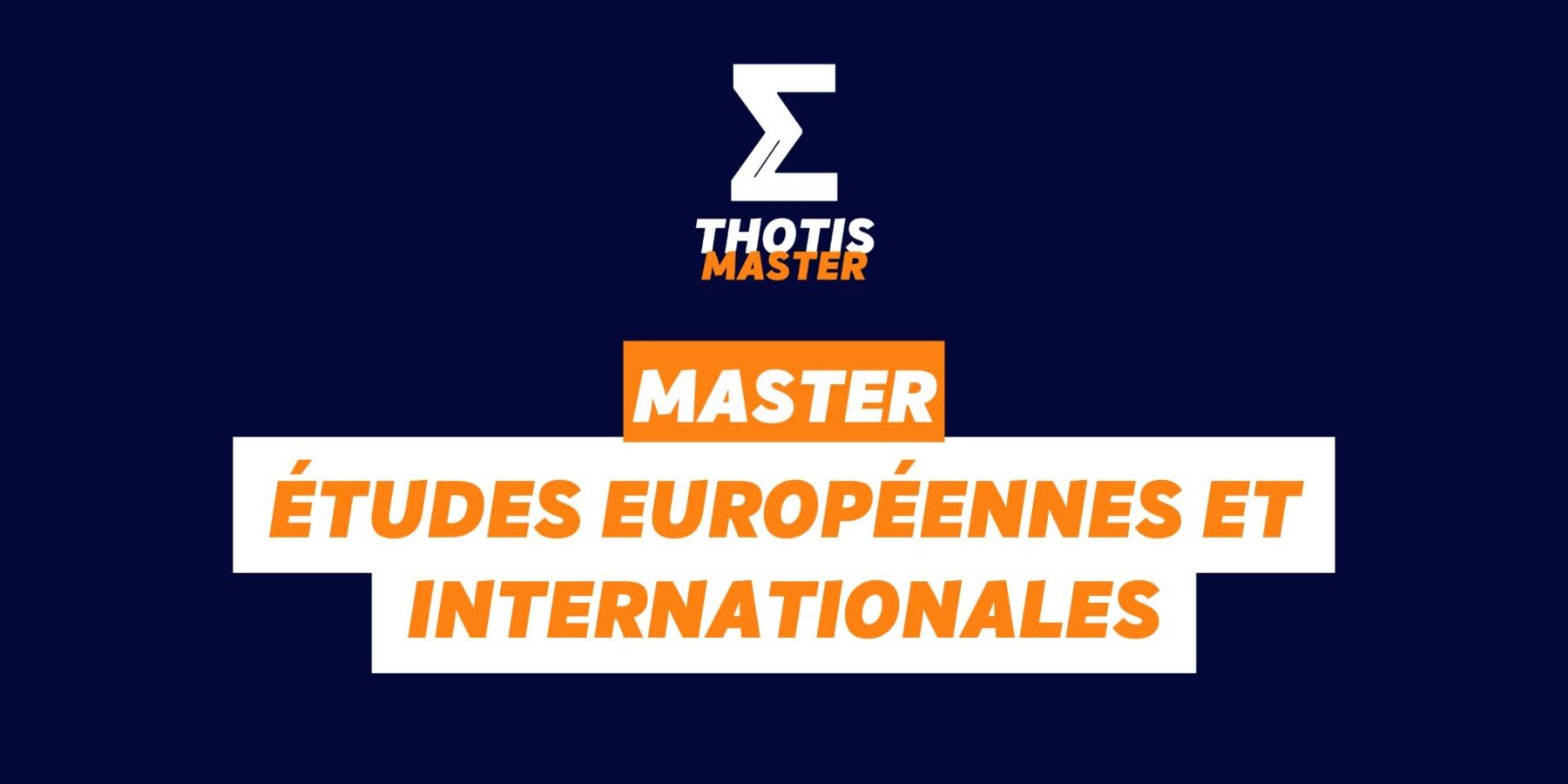 master études euro et inter