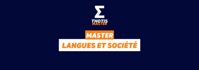 master langues et société
