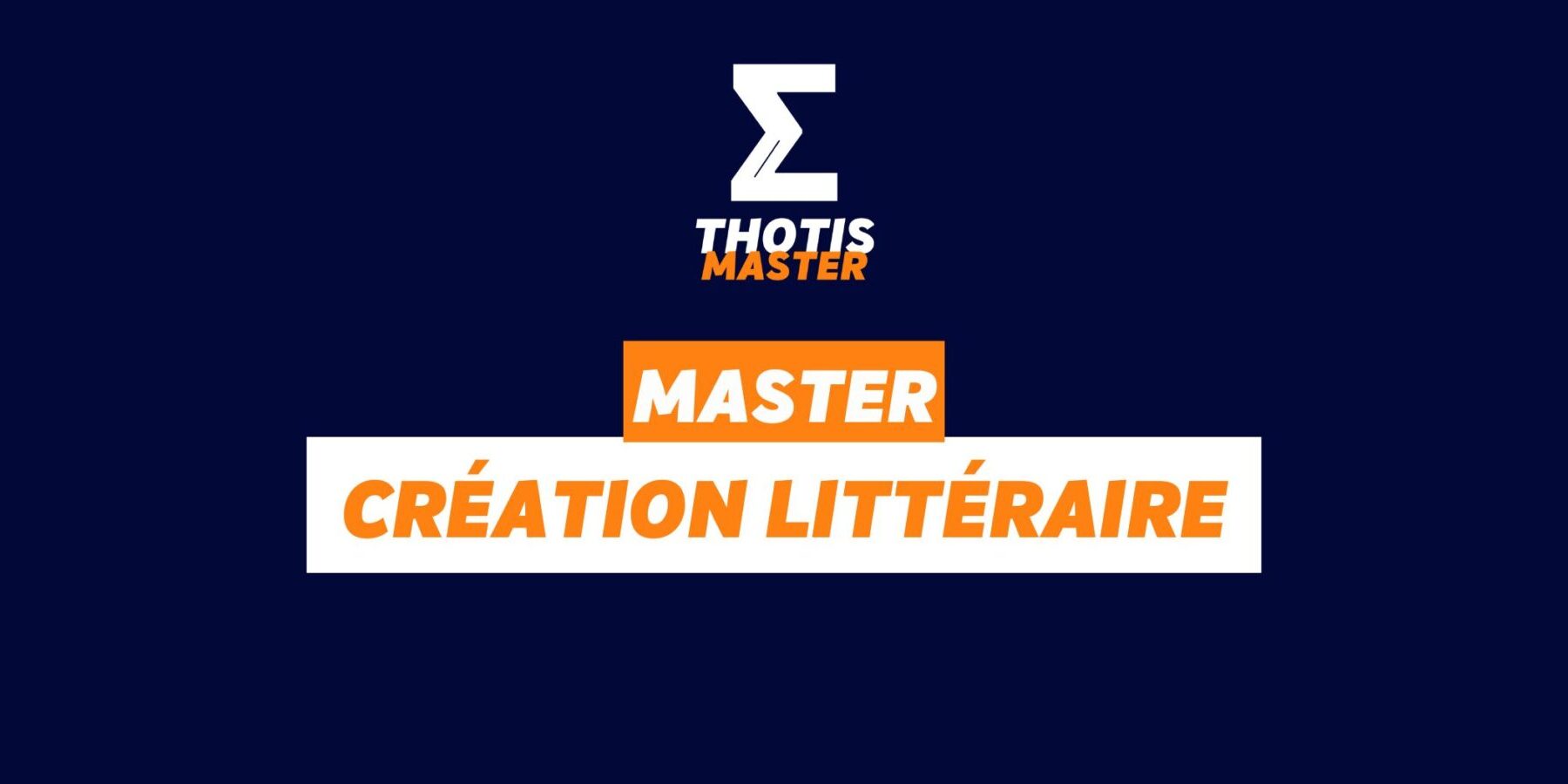 master création littéraire