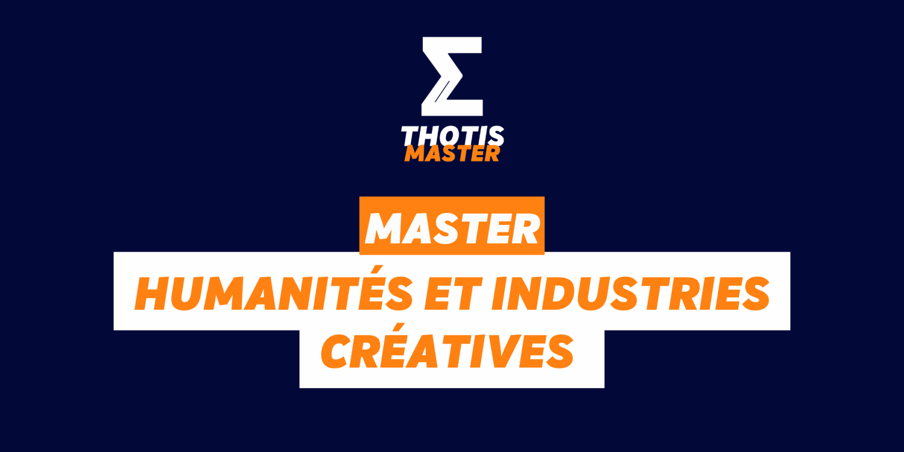 master humanités et industries créatives