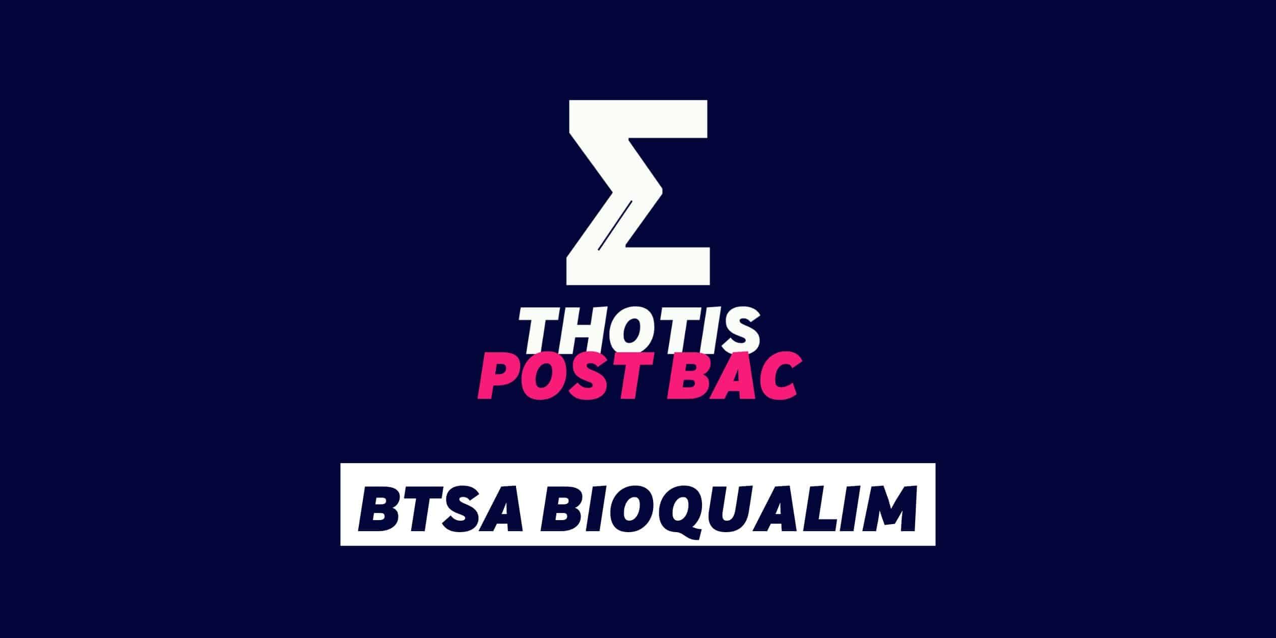 BTSA BIOQUALIM BTSA BIOQUALIM