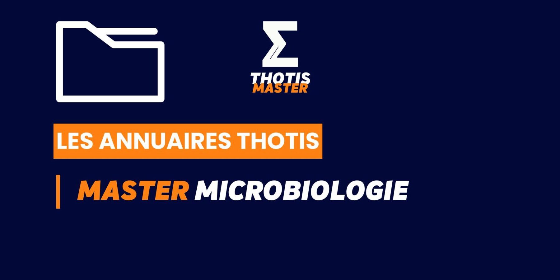Thotis Annuaire - Master Microbiologie