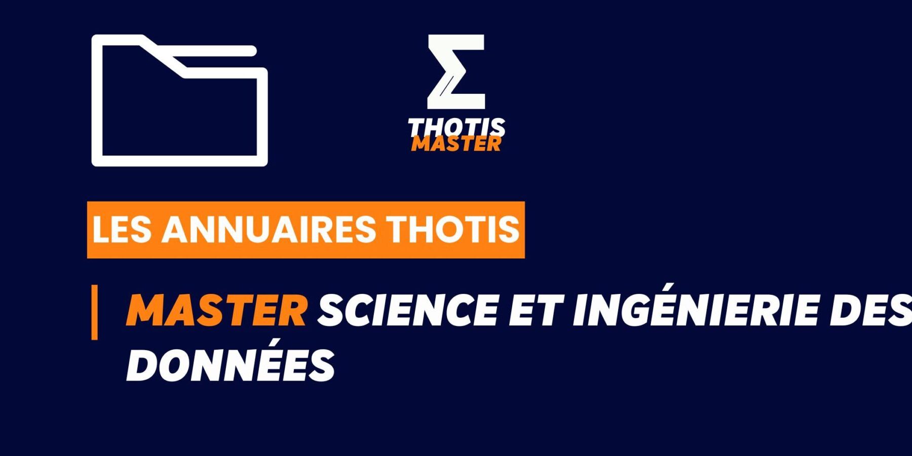 Thotis Annuaire - Master Science et ingénierie des données