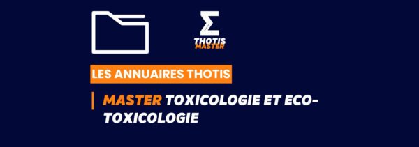 Thotis Annuaire - Master Toxicologie et Eco-toxicologie