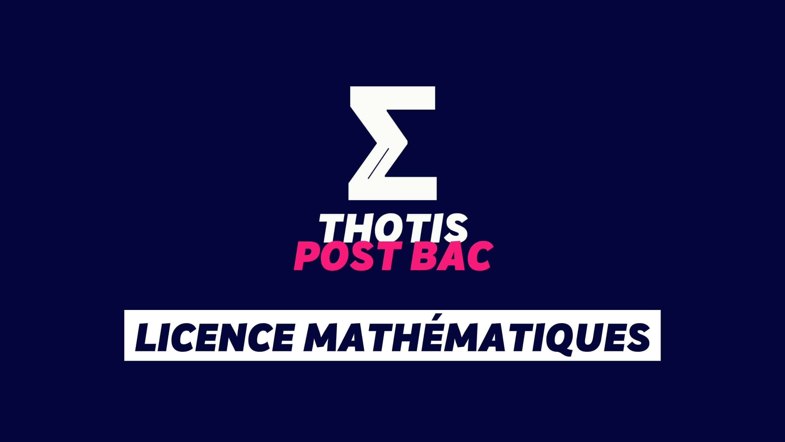 Licence Mathématiques