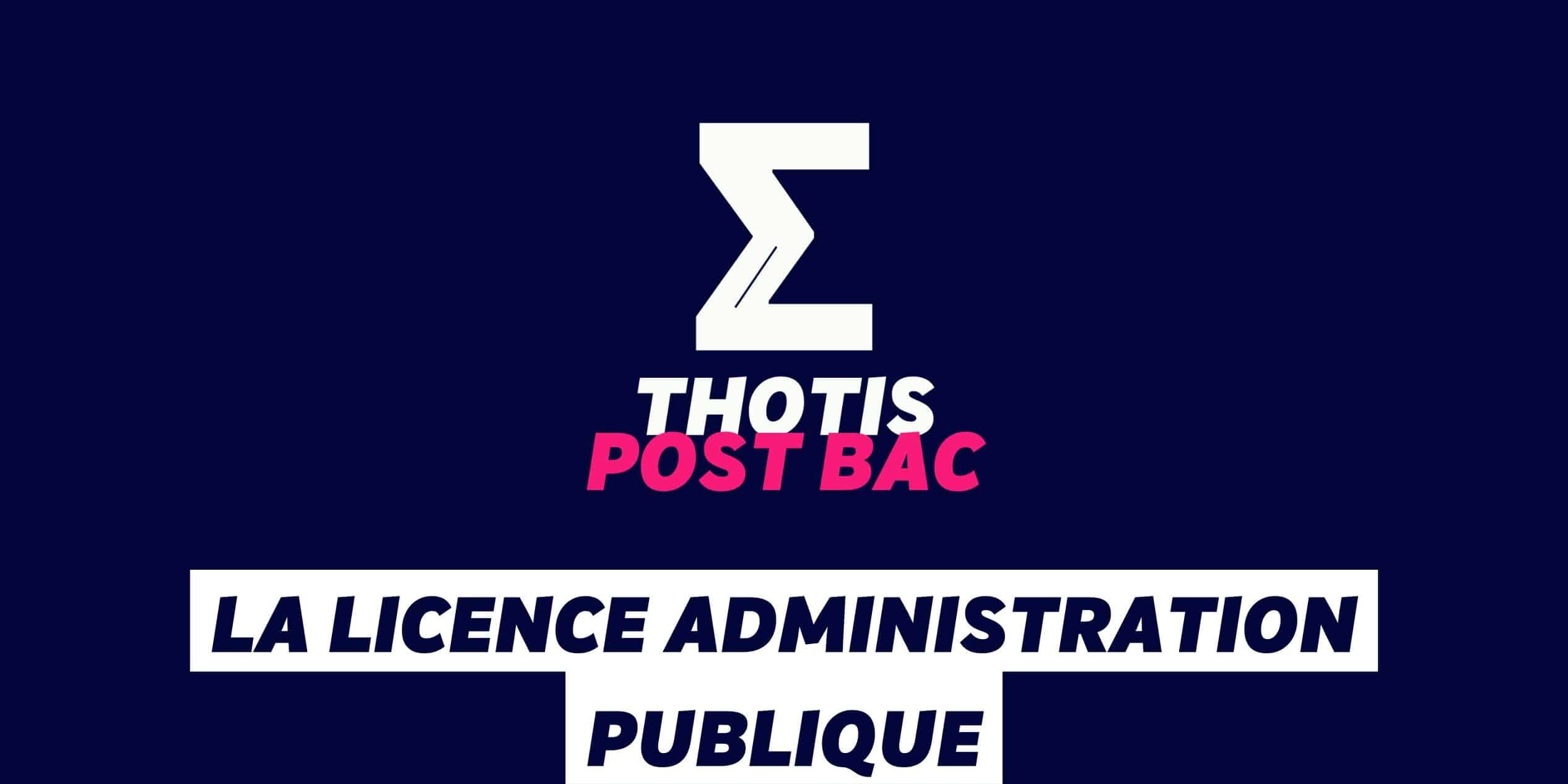 La licence Administration publique