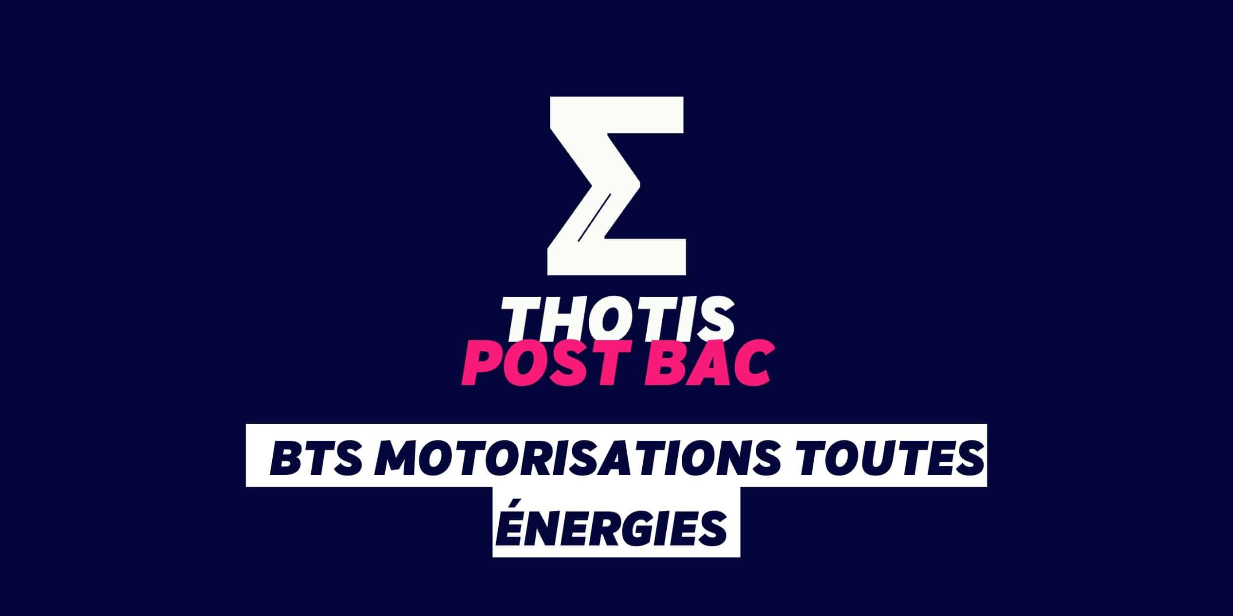 BTS Motorisations toutes énergies