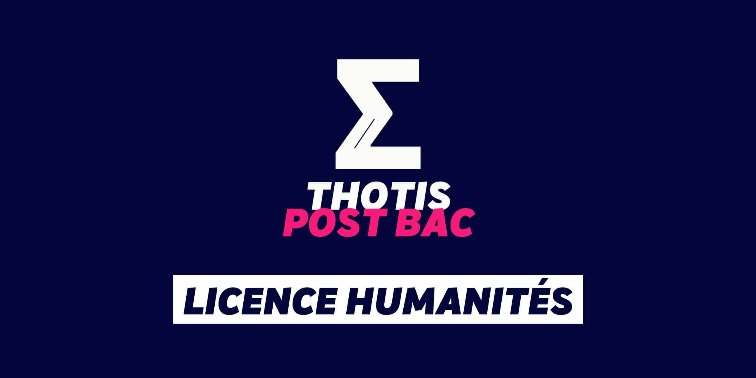 Licence Humanités Licence Humanités