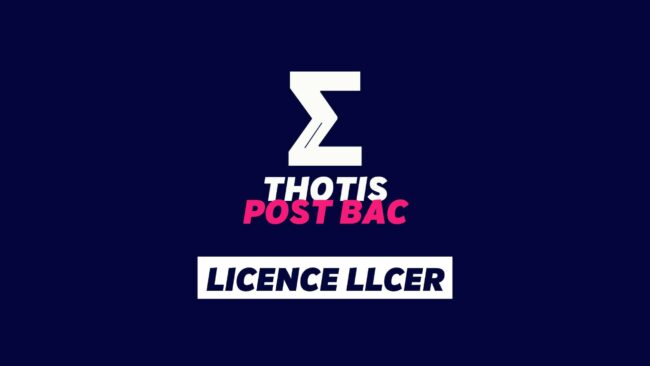 Licence LLCER Licence LLCER