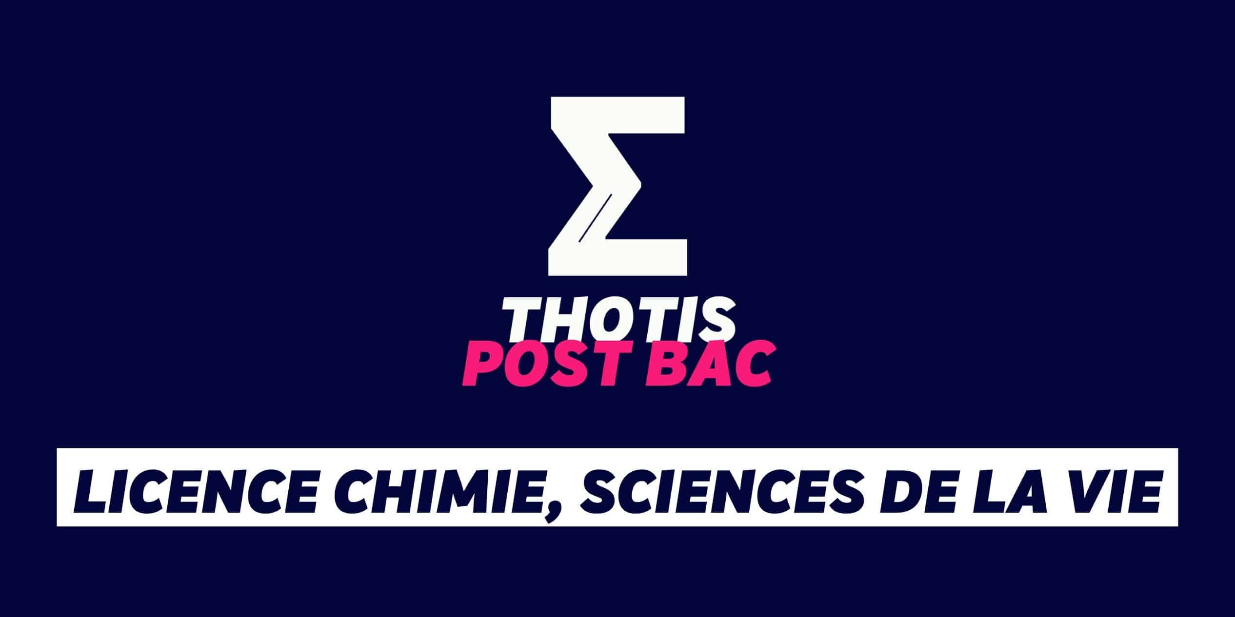licence Chimie, Sciences de la vie