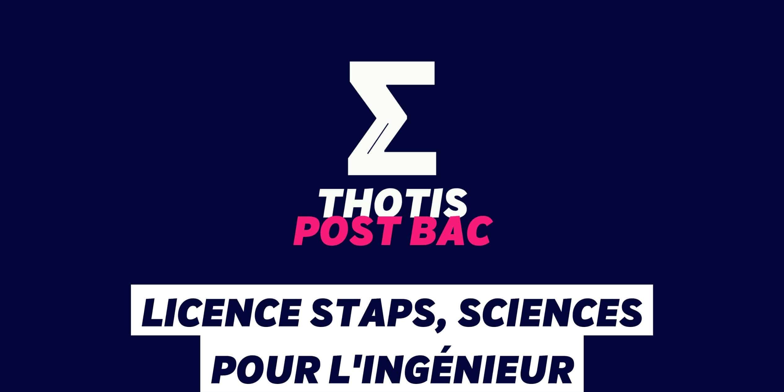 Licence STAPS, Sciences pour l'ingénieur