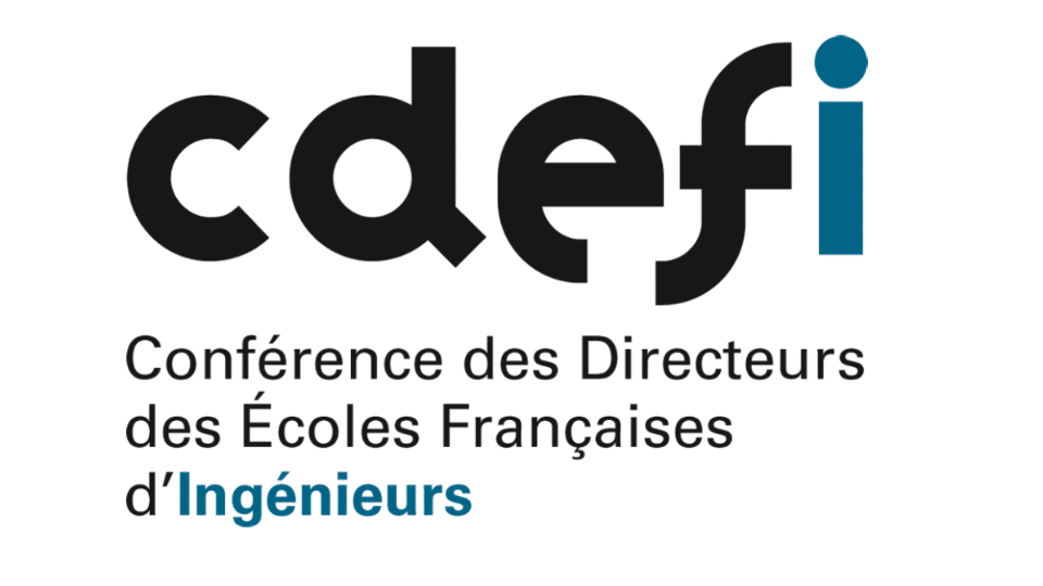 Logo CDEFI contours blancs