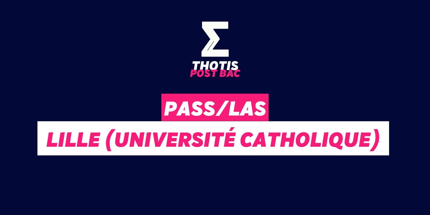 PASS & LAS Catho lille