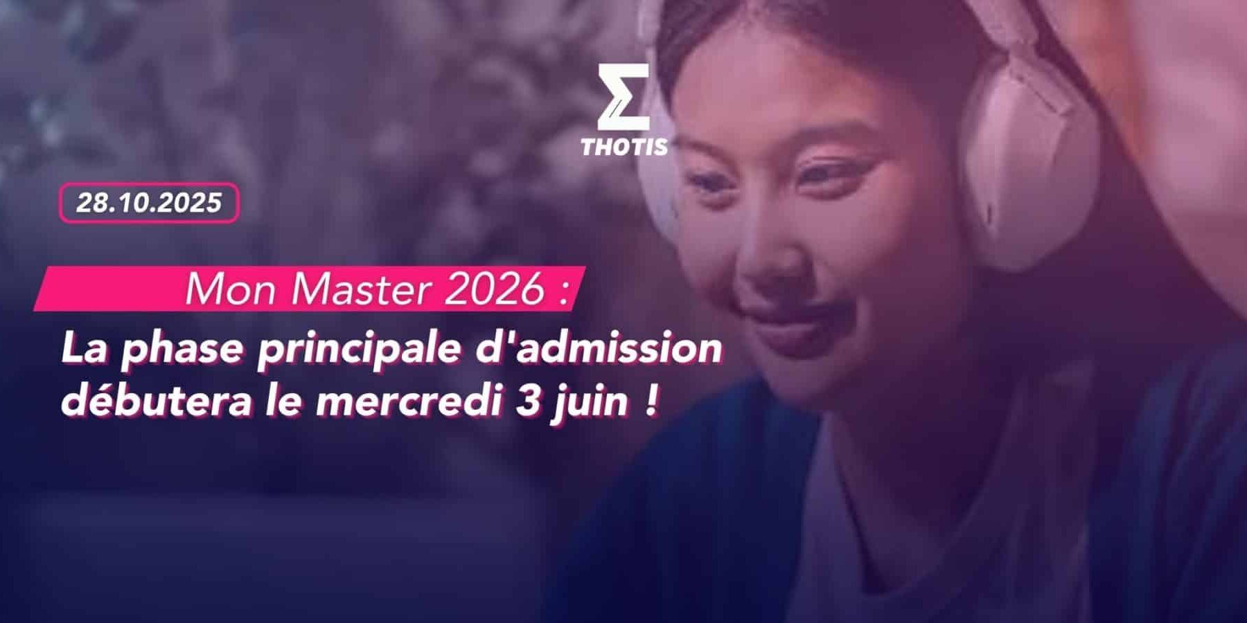 Résultat Mon Master 2025-2
