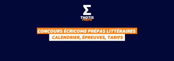 Concours ECRICOME PRÉPAS littéraires 2026 2