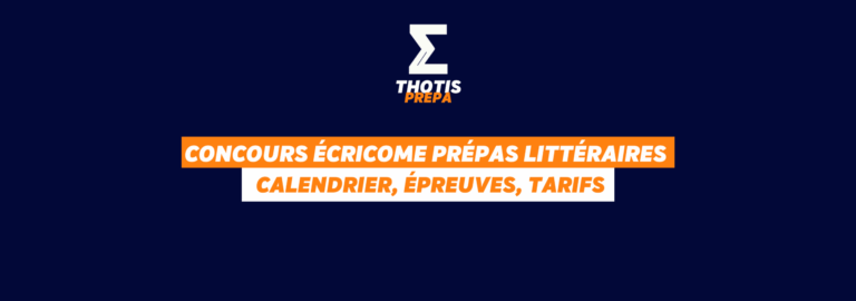 Concours ECRICOME PRÉPAS littéraires 2026-2