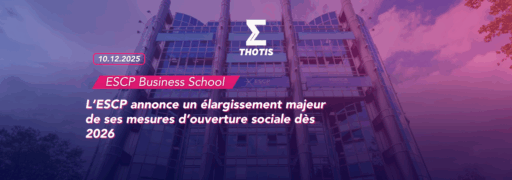 ESCP Business School annonce – mesures d’ouverture sociale 2026