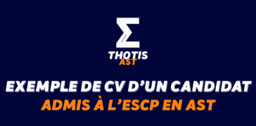 Exemple de CV d’un étudiant admis à l’ESCP en AST