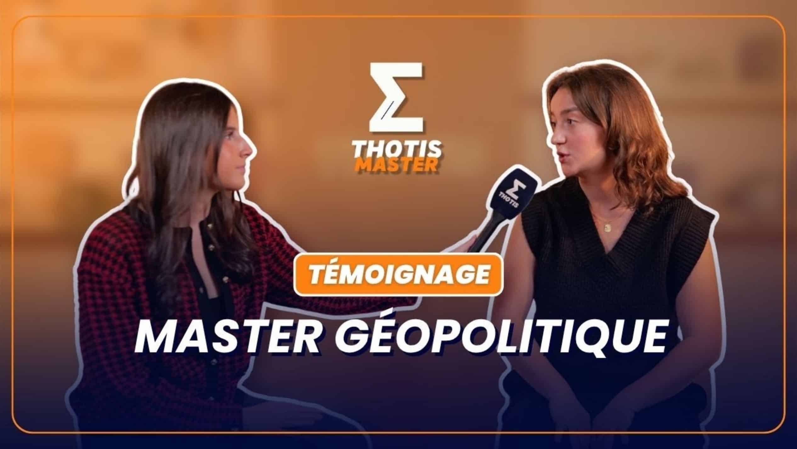 Master géopolitique _ témoignage