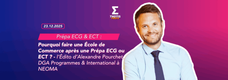 Prépa ECG & ECT édito de Alexandre Pourchet
