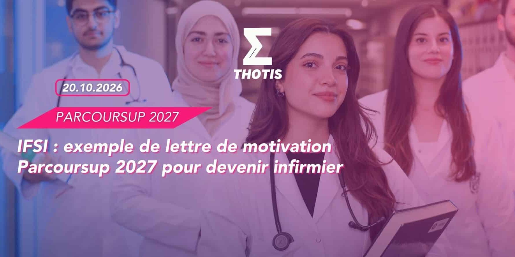 IFSI : exemple de lettre de motivation Parcoursup 2027 pour devenir infirmier