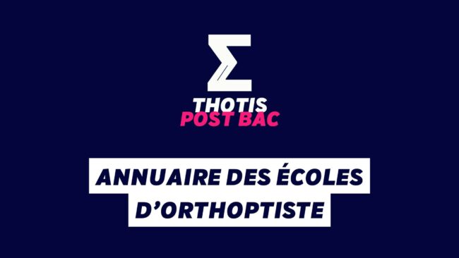 Annuaire des écoles d’orthoptiste