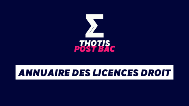 Annuaire des licences Droit