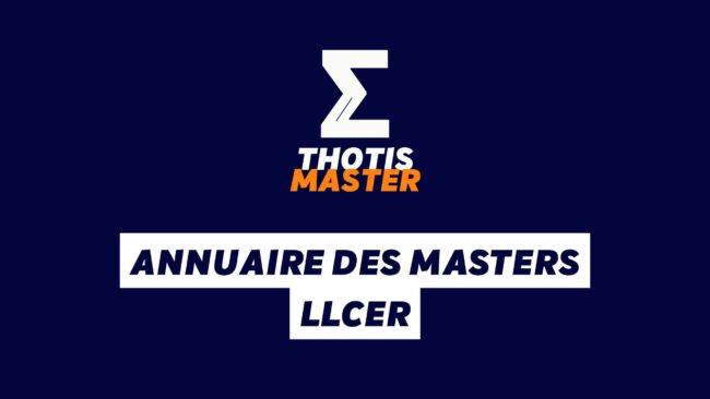 Annuaire des Masters LLCER