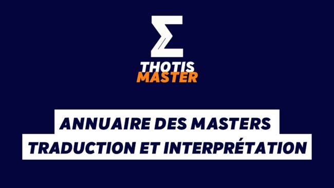 Annuaire des Masters traduction et interprétation