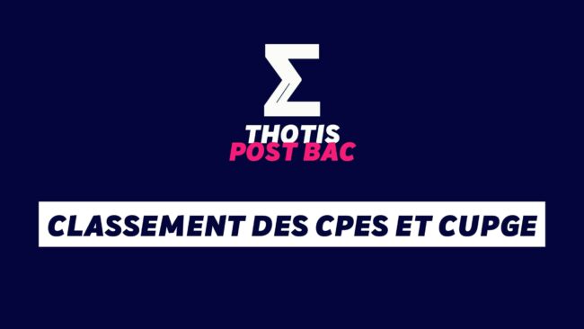 Classement des CPES et CUPGE