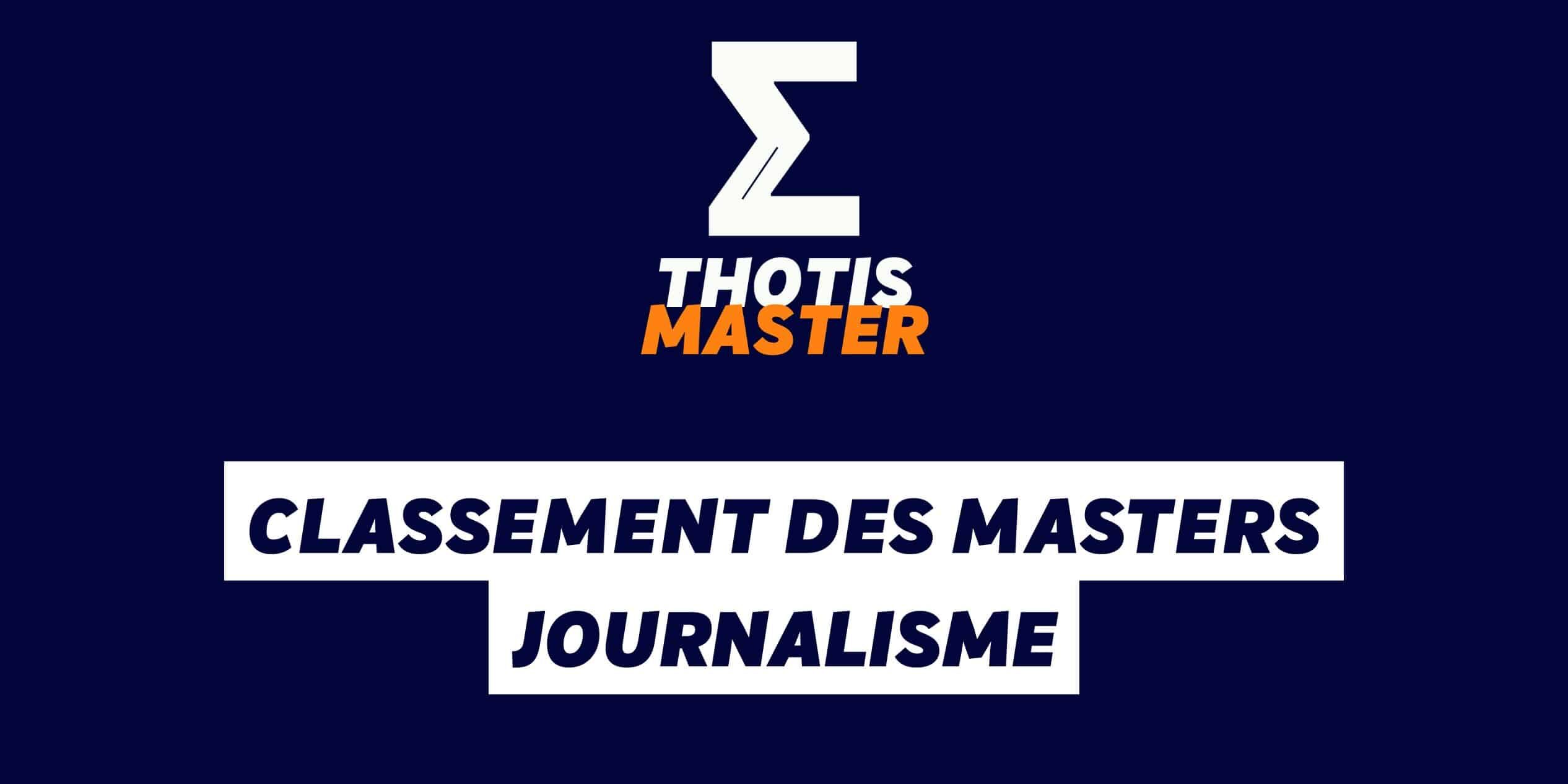 Classement des masters Journalisme