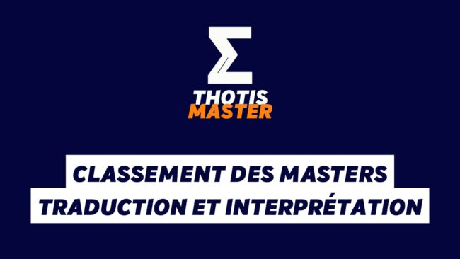 Classement des Masters traduction et interprétation